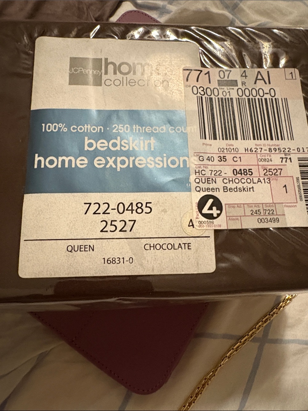 jcpenney Home Collection Queen Bedskirt in Chocolate Brown